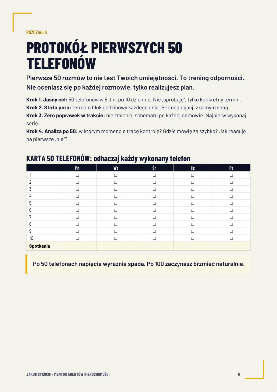 Rozdział 6: Karta 50 telefonów